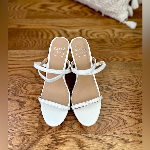 Kaari Blue Shoes - KAARI BLUE / Sandal Platform Wedges / US 7.5